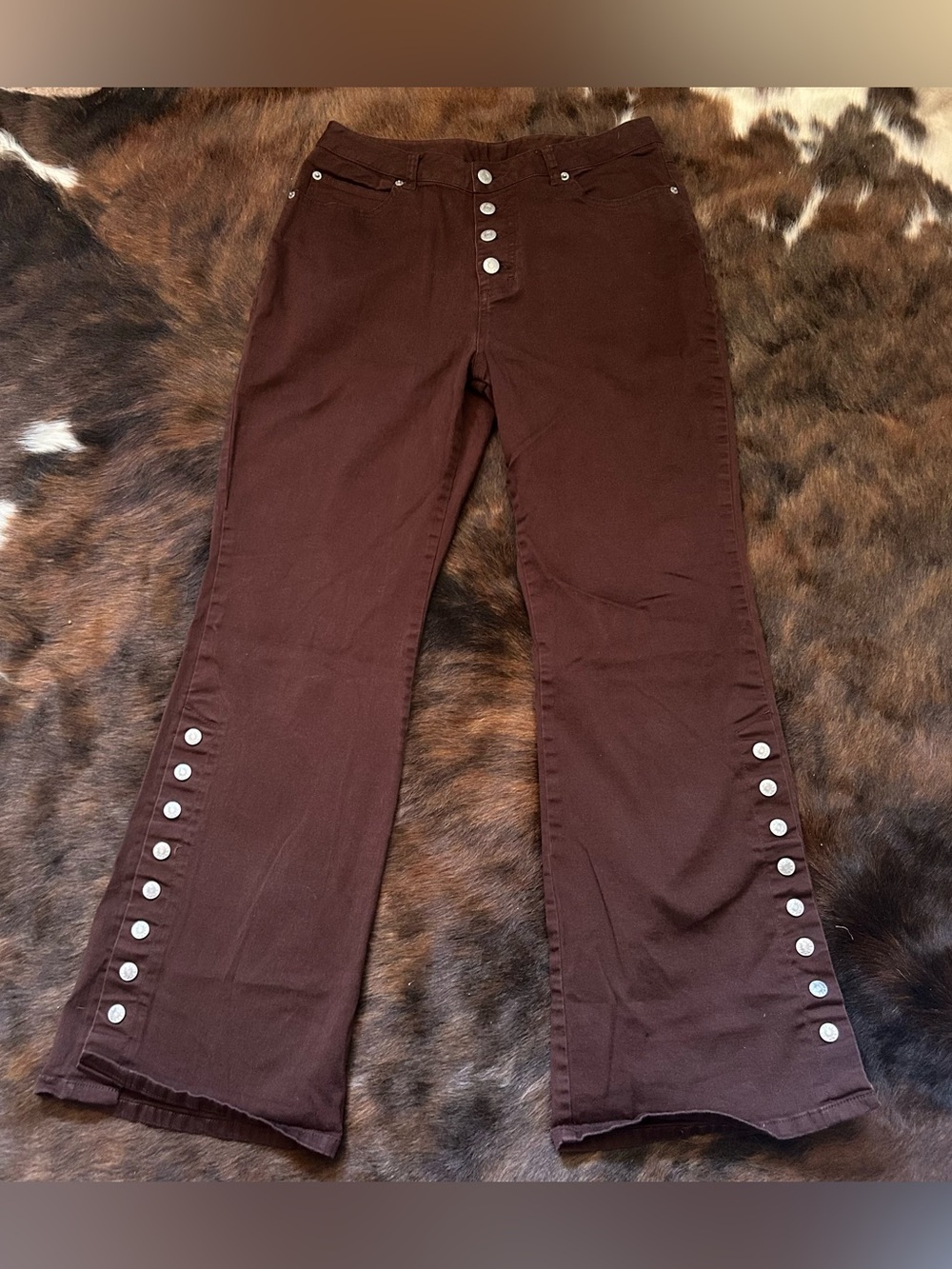 Vintage brown flared pants